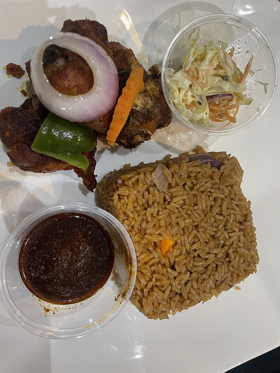 Ghanaian Jollof & Chicken